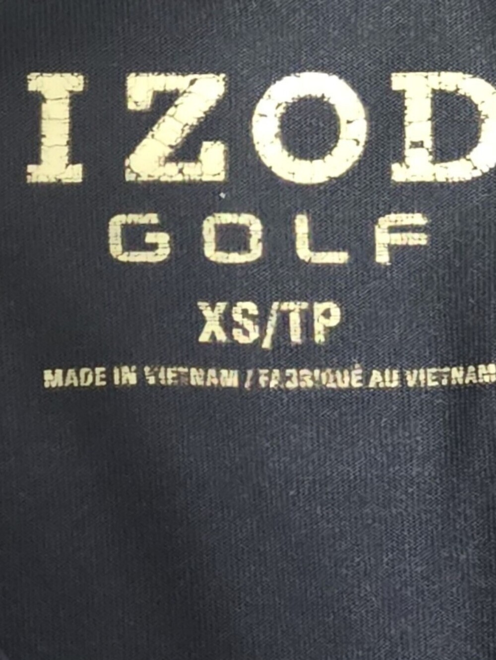 Izod Navy Short-Sleeve V-Notch Golf Top Athletic Athleisure Size  XS - Picture 2 of 7